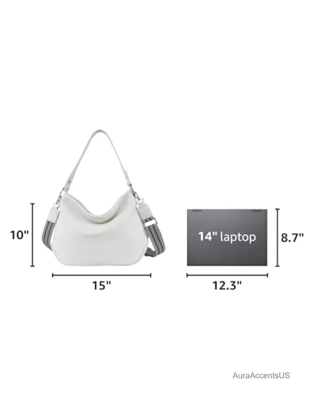 Faux Leather Hobo Bag with Gold Hardware Shoulder Crossbody Purse
